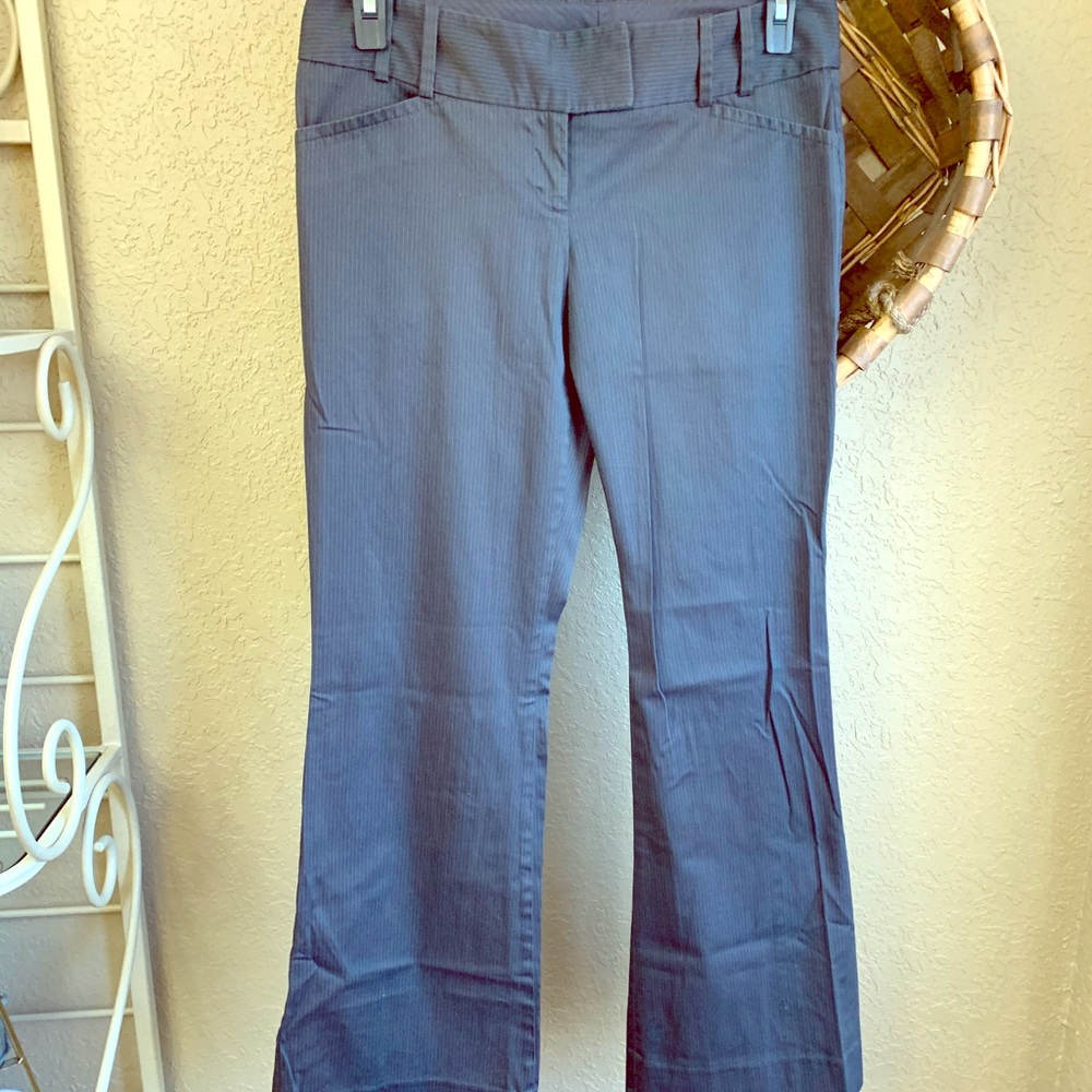 Charcoal Gray Pinstripe Pants